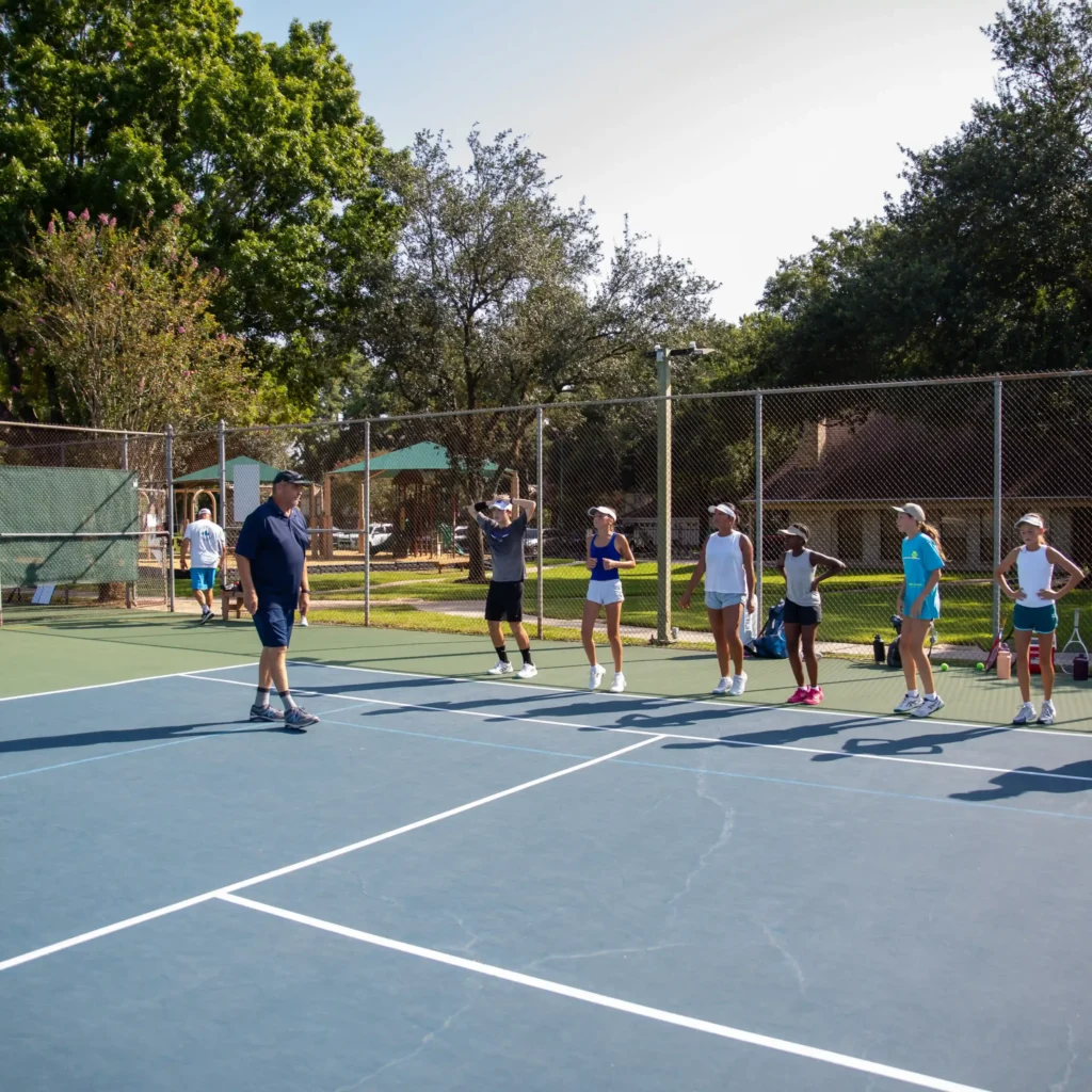 Coach Ken Olivier at Texas Tennis Excellence, formerly known as Spring Woodlands Tennis Academy
